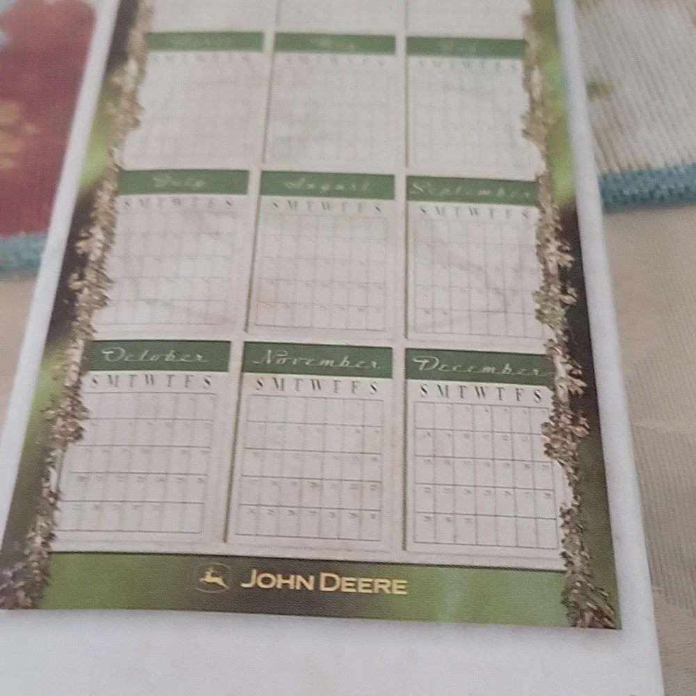 John Deere Green Wall Calendar